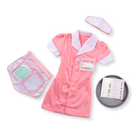 Melissa and Doug Waitress pink dress for imaginative role play
