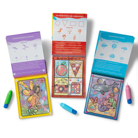 Melissa & Doug Water Wow 3-Pack animals pad brings playful wildlife imagery to life with water.