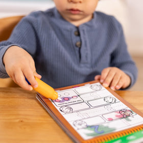Melissa and Doug Water Wow Alphabet pad shows letters as colors appear for early learning