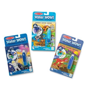 Melissa & Doug Water Wow dinosaur pages reveal colors with water for mess-free play.