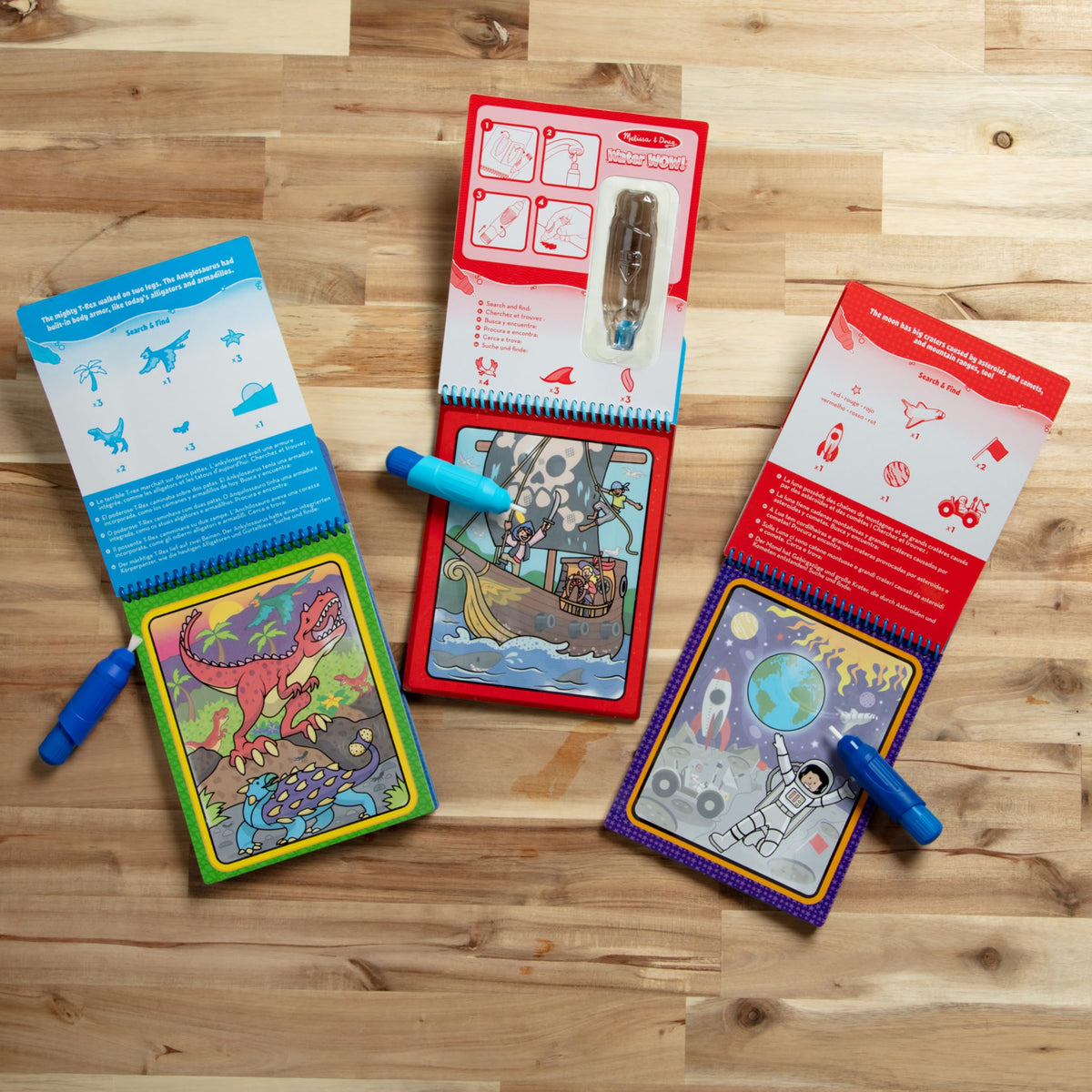 Melissa & Doug Water Wow kid hands enjoy easy, mess-free play.