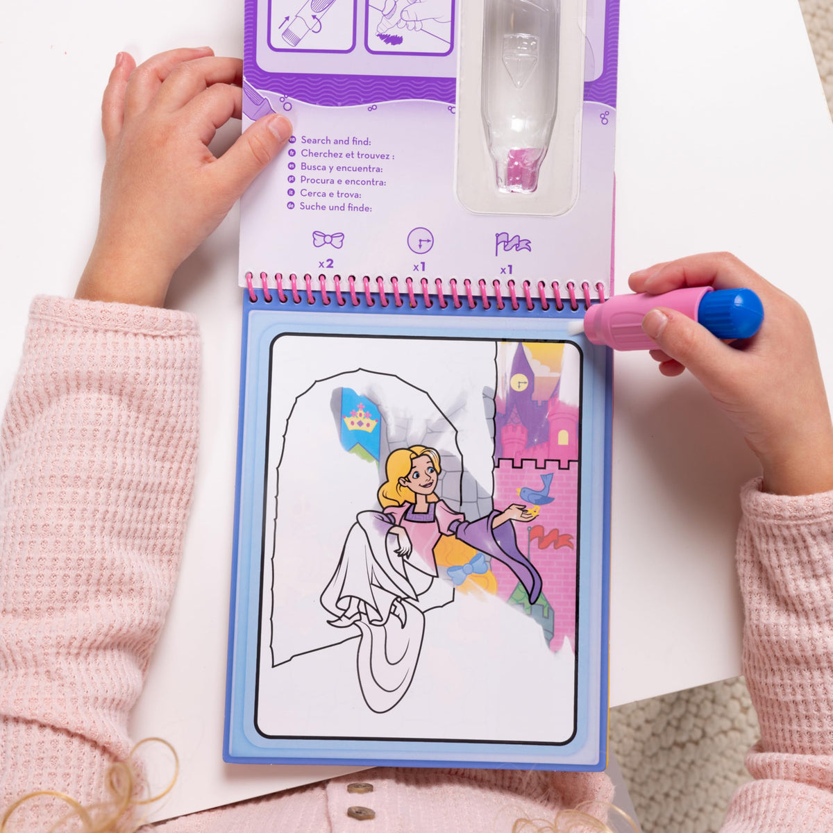 Kids color with Water Wow, then erase to start again.
