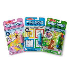 Water Wow pen stored inside pad supports mess-free travel.