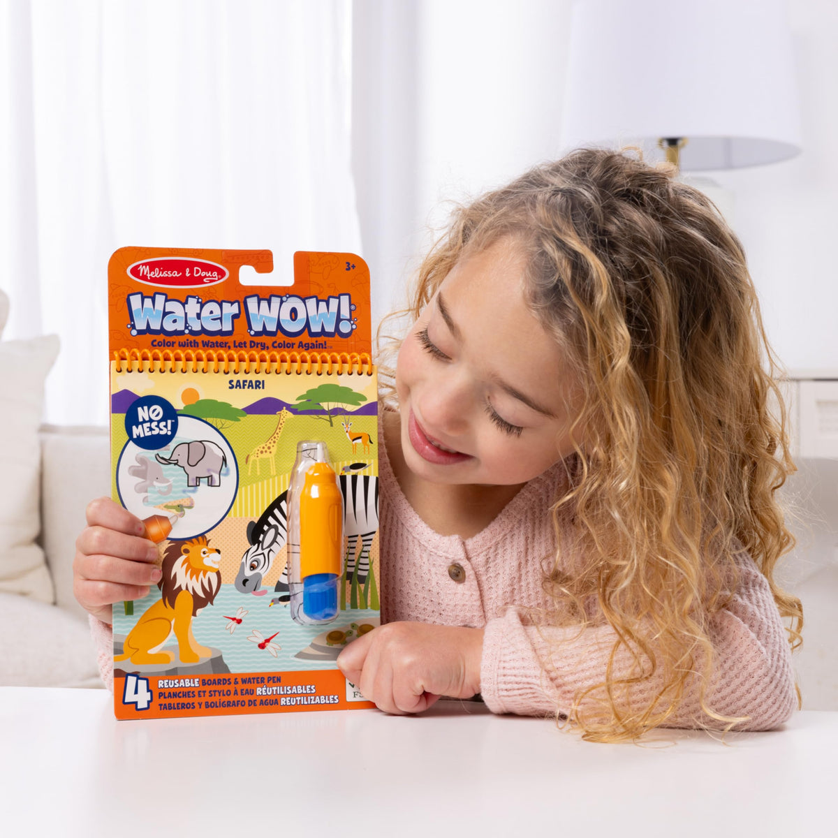 Melissa & Doug Water Wow! Safari pages showcase wildlife colors with water.