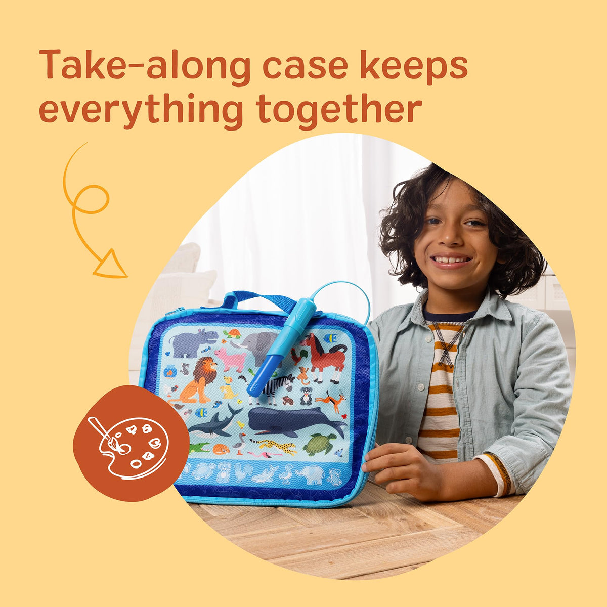 Sponge stamp pad provides soft, tactile stamping with Water Wow