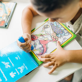 Melissa & Doug Water Wow travel kit supports learning on the go.