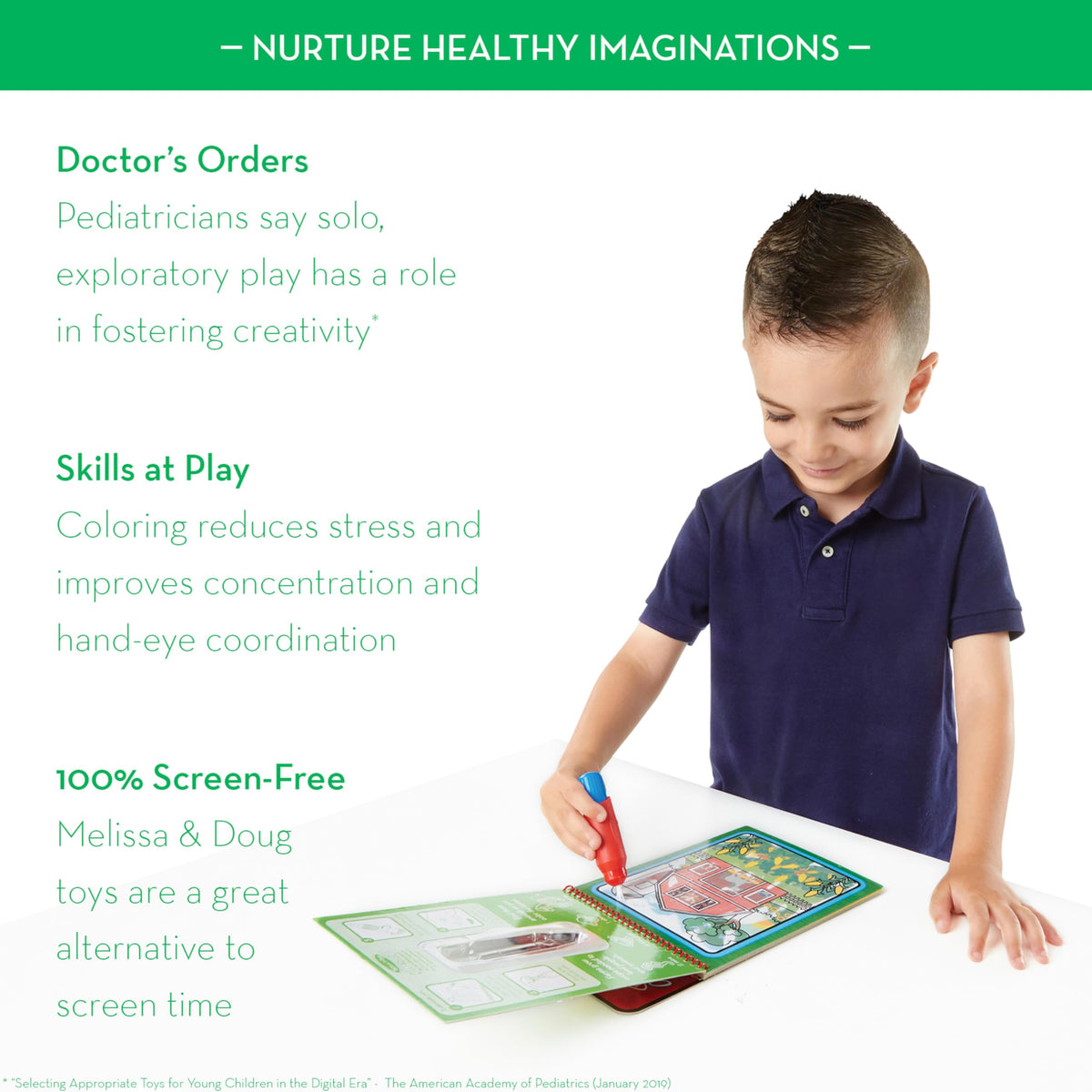 Melissa & Doug Water Wow Under the Sea pad unveils ocean pictures with water.