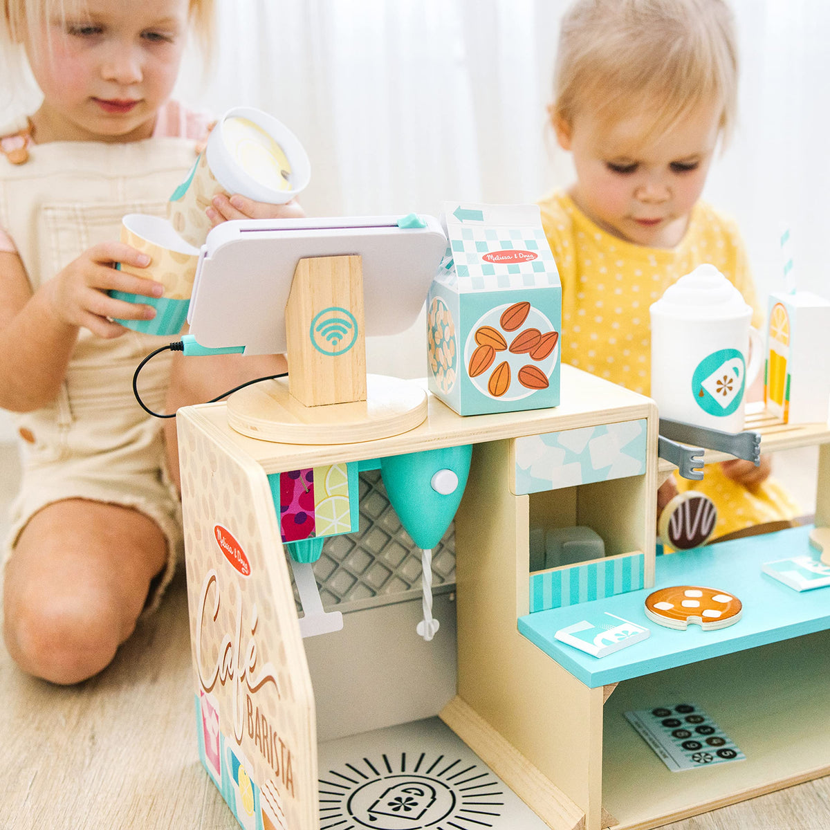 Melissa & Doug wooden espresso maker enhances role-play realism