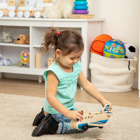 Melissa & Doug wooden figures set included inspires sorting and role-play.