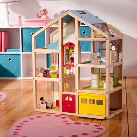 Melissa & Doug dollhouse gift idea offering imaginative play