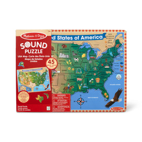 Melissa & Doug wooden puzzle pieces designed for durable hands-on learning.