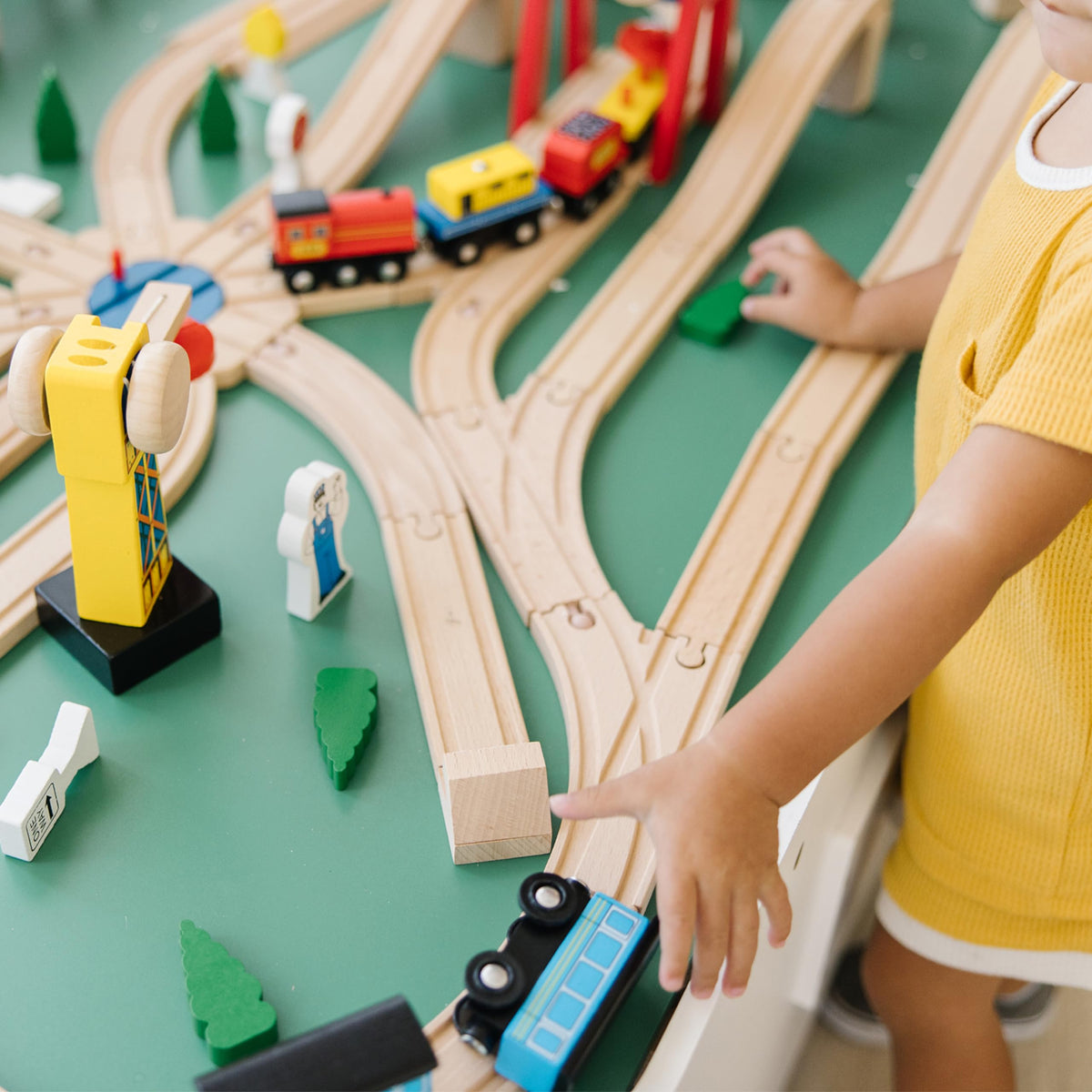 Melissa & Doug Magnetic-Tipped Crane offers interactive cargo handling play.