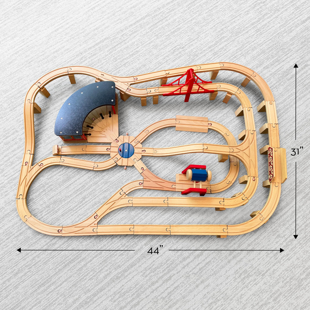 Melissa & Doug Freight and Passenger Trains invite practical role-play adventures.