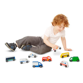 Melissa & Doug wooden town ambulance for caregiving stories and quick action.