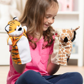 Zoo Friends animal characters on display inviting role-playing fun