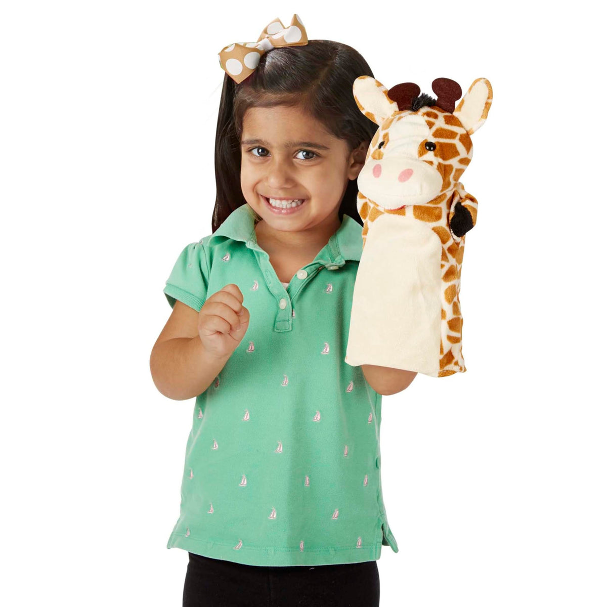 Melissa & Doug Zoo Friends Hand Puppets soft plush heads inviting cuddles
