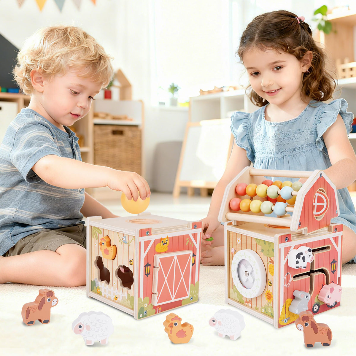 Melofaver animal sliding maze nurtures fine motor movement.