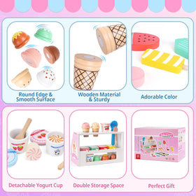 Melofaver ice cream balls encouraging counting during pretend shop
