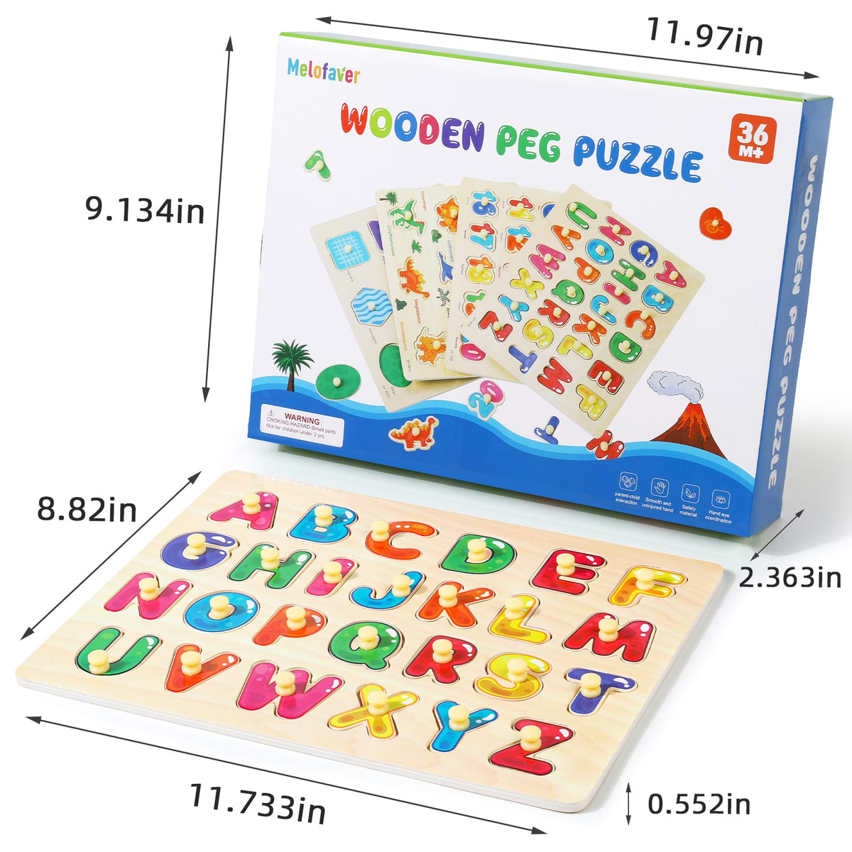 Melofaver peg puzzles numbers support counting practice and number recognition