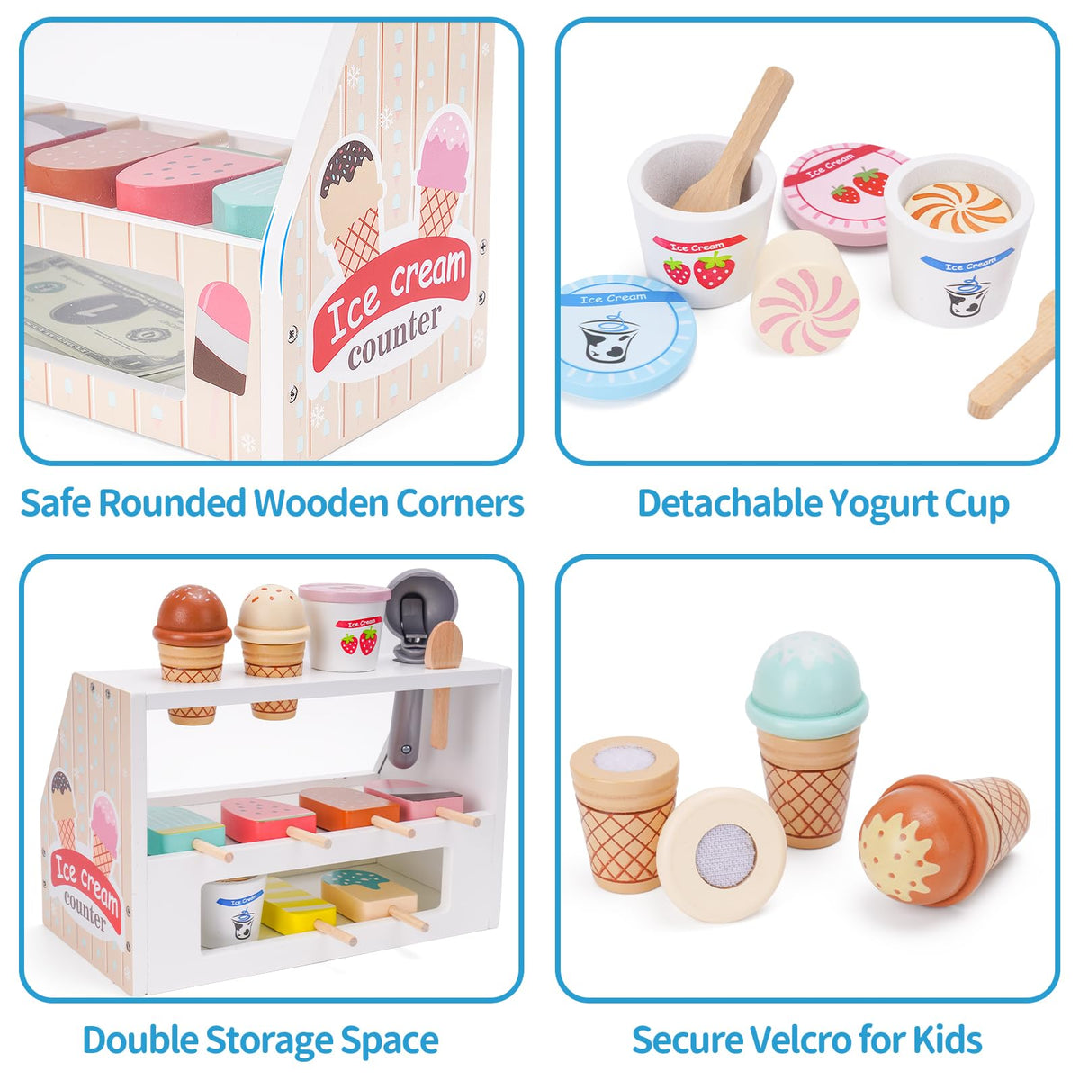 Melofaver scooper supports fine motor fun and pretend serving experiences.