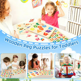 Melofaver toddler wooden educational toy supports sensory, hands-on learning
