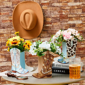 Memorywuu Boots centerpiece gift box assembly demonstrates easy setup for quick decorating.