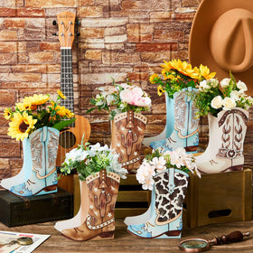 Memorywuu western boots box white closeup shows clean, versatile decor ideas for celebrations.