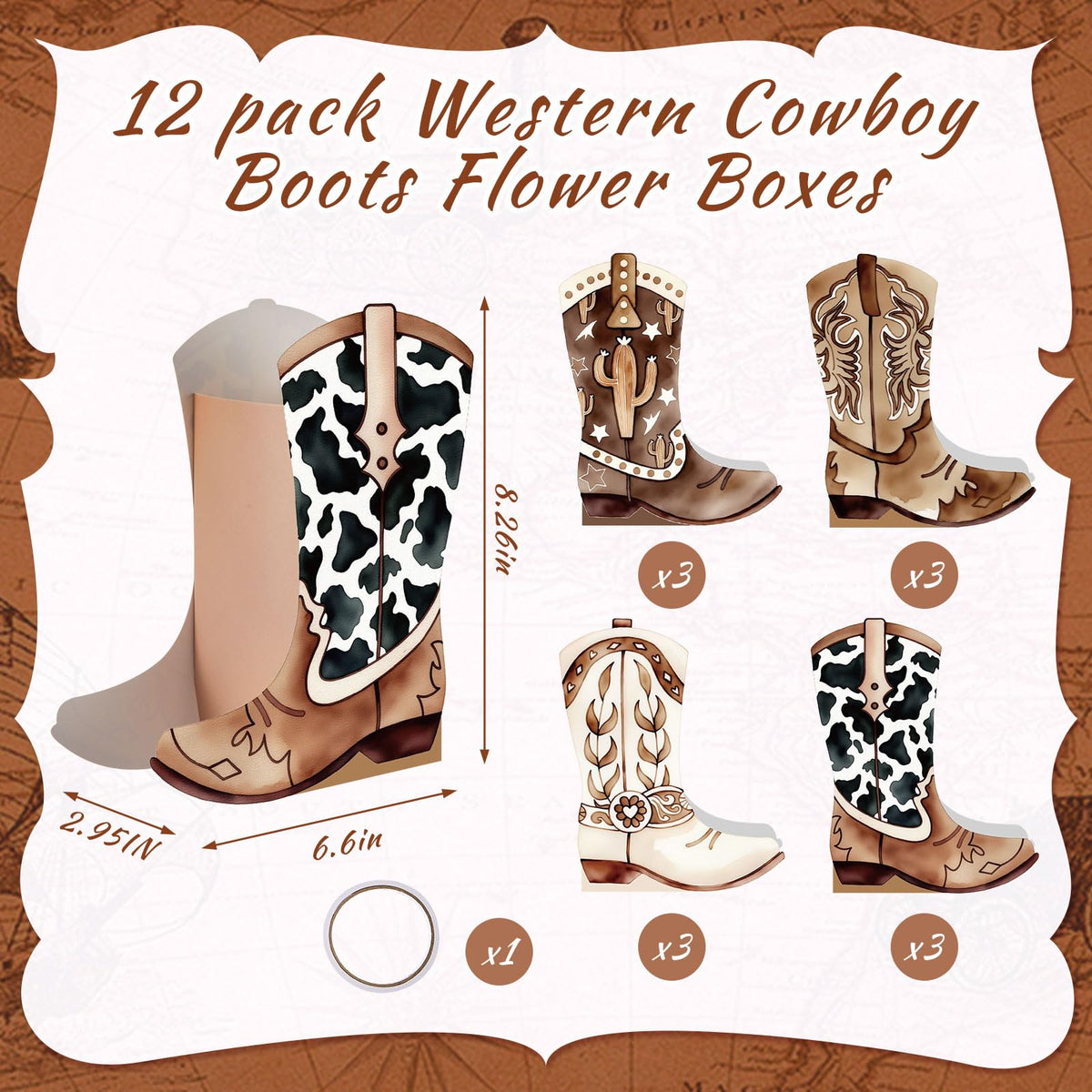 Memorywuu western boots gift boxes spark conversation and guest appreciation at events.