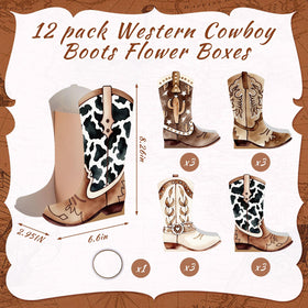 Memorywuu western boots gift boxes spark conversation and guest appreciation at events.