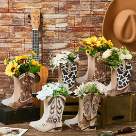 Memorywuu western theme party favor box serves as a practical keepsake for guests.