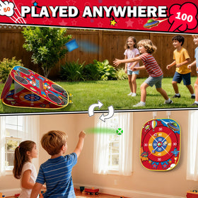 MENG YANG Spider Bean Bag Toss Bean Bags provide durable, reusable play pieces.
