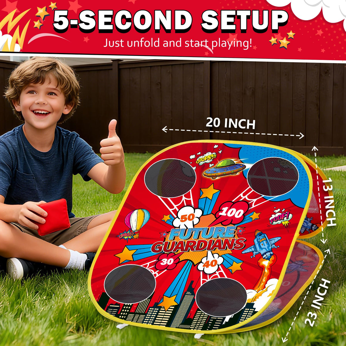 MENG YANG Spider Bean Bag Toss Storage Bag makes packing easy.