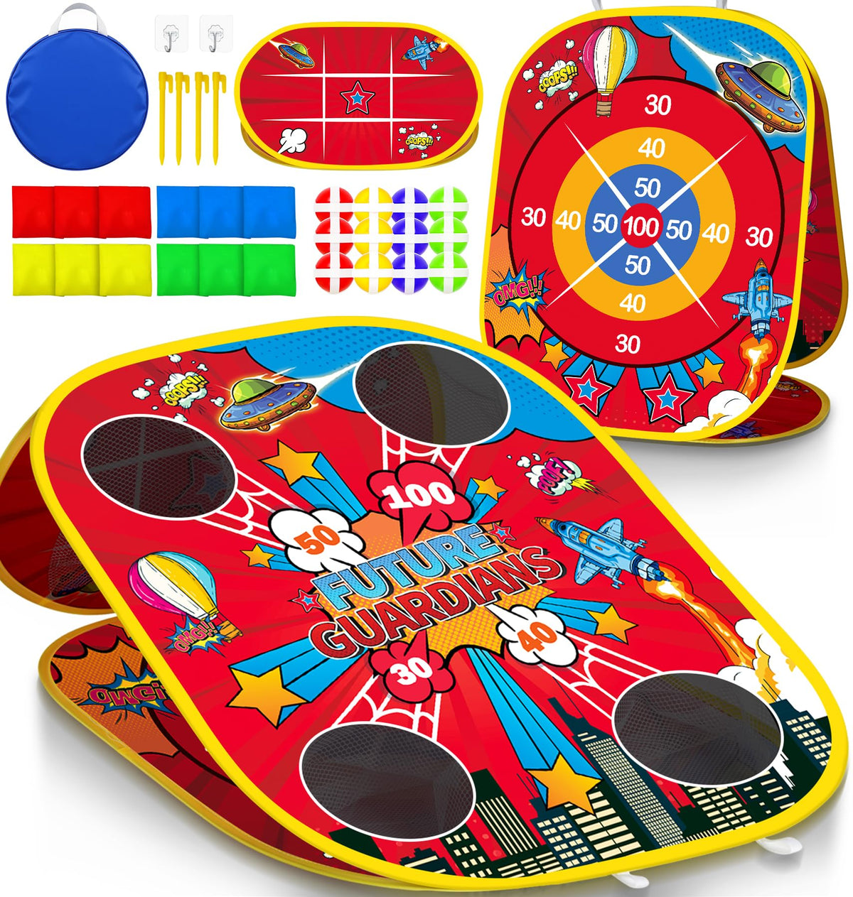 MENG YANG Spider Bean Bag Toss Set suits beaches and backyards.