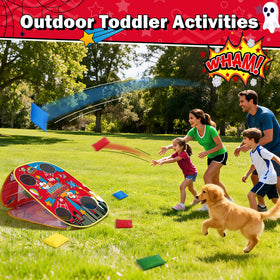 MENG YANG Spider Bean Bag Toss Tic-Tac-Toe encourages strategic, cooperative games.