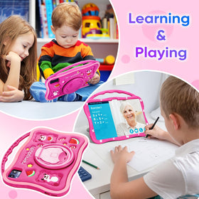 MengDash Kids Tablet contents pack including case and screen protector