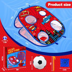 Menglepig bean bag toss board reinforced edges resist wear during games.