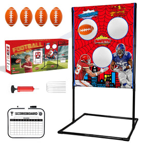 MENGLEPIG football toss target 52x28 for backyard accuracy practice.