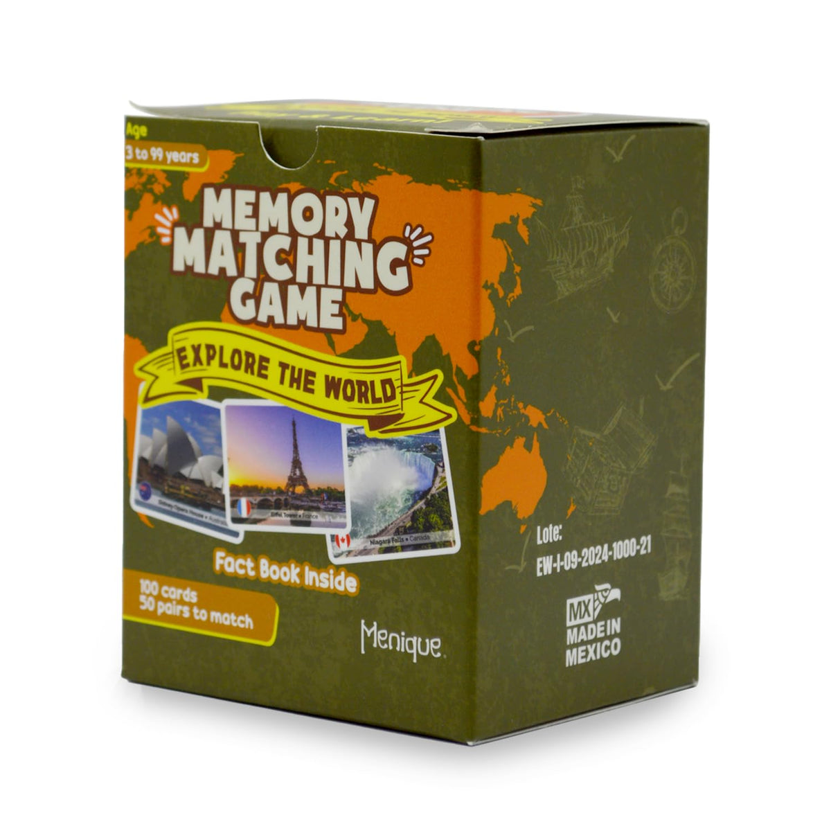 Menique Explore the World landmark card featuring Sydney Opera House for inspiration