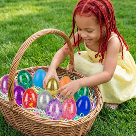 Menzcci 12 vivid colors set elevates Easter decor and kid-friendly playtime.