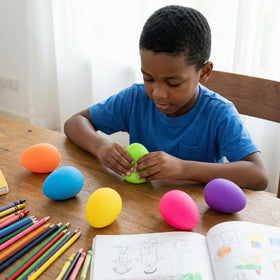 Menzcci six-color egg palette enhances party favors and gifts