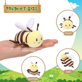Meooeck bee plush keychain adds color to bags and everyday carries.