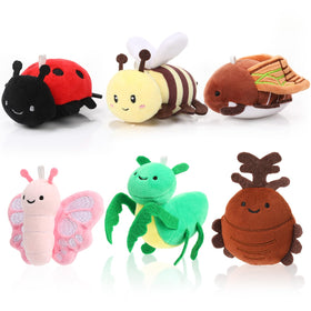 Meooeck insect plush beetle for backpack decor and kid-friendly fun.