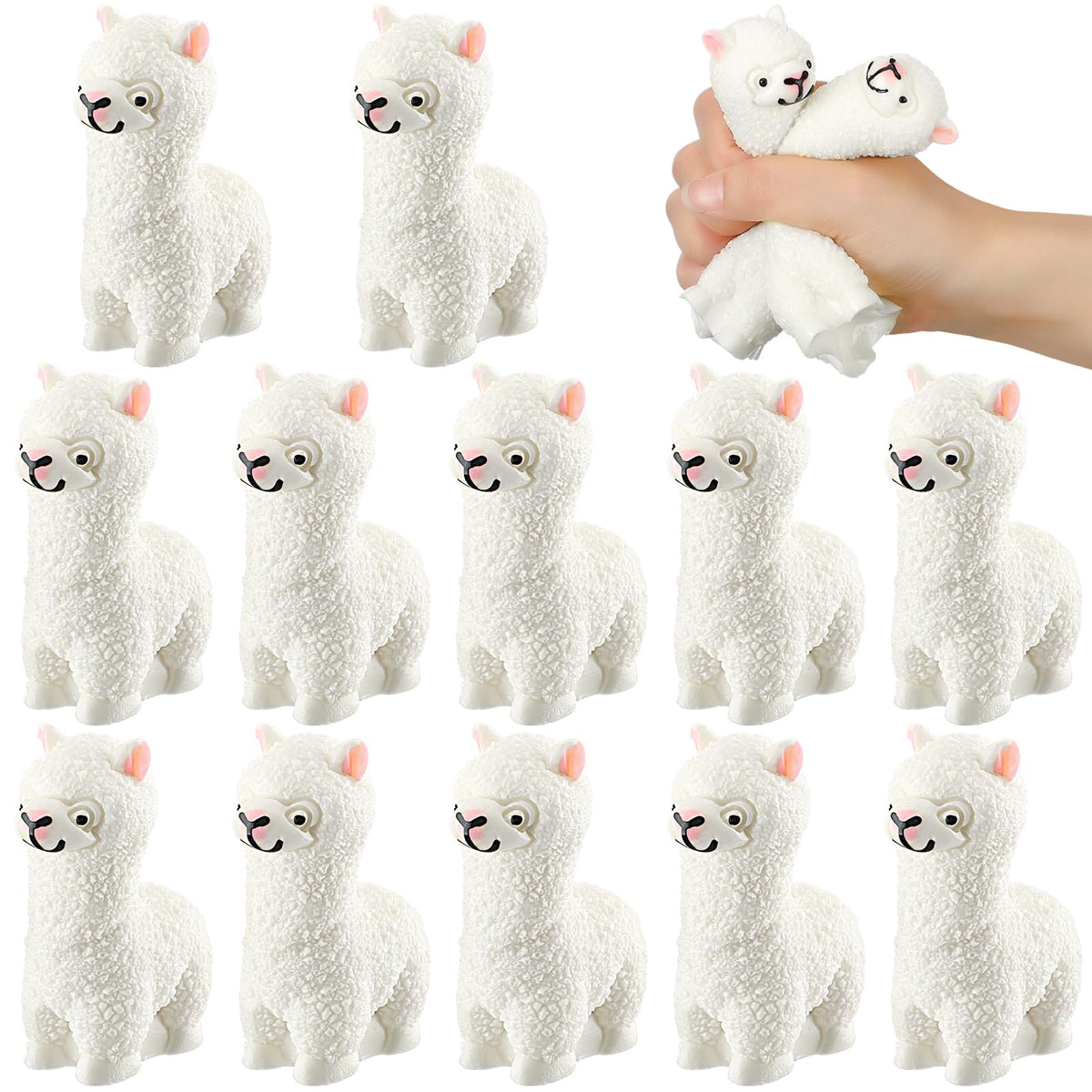 Meooeck alpaca stress ball collection designed for soothing hand exercise