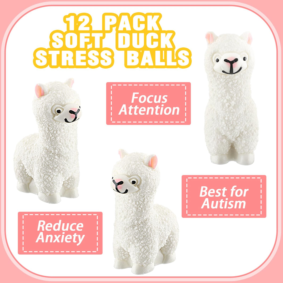 Meooeck alpaca stress ball multipurpose decor and focus use