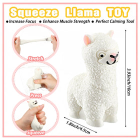 Meooeck alpaca stress ball packaging highlights twelve-piece set for events