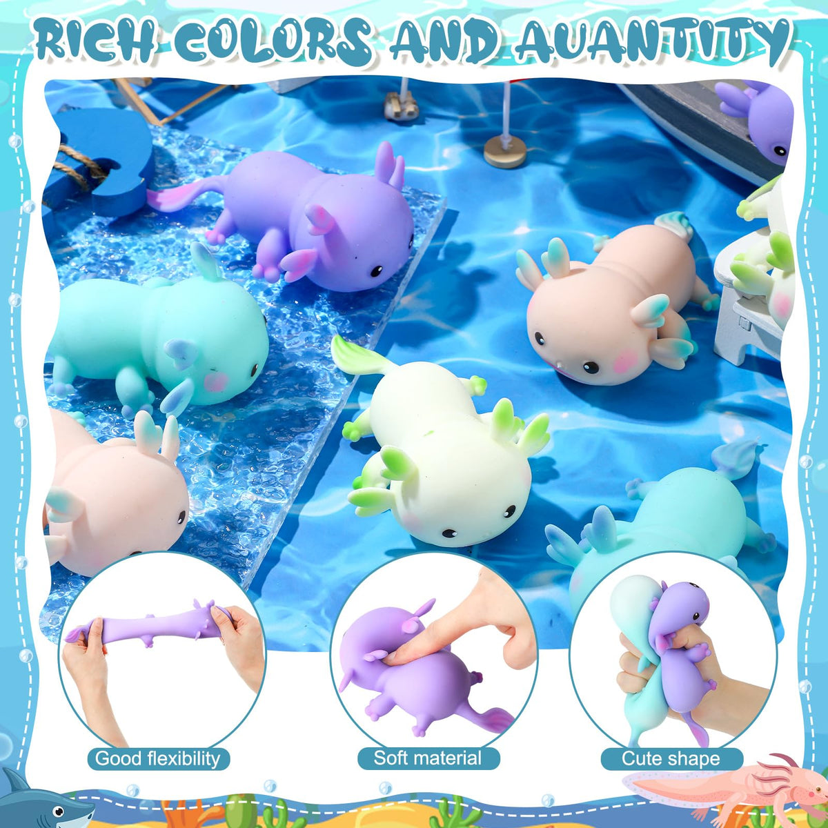 Meooeck axolotl as a prize bag filler for events