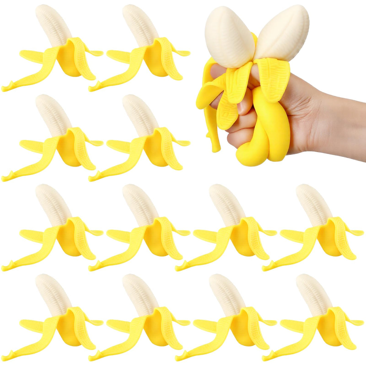 Meooeck banana stress toy handheld for easy fidgeting and focus