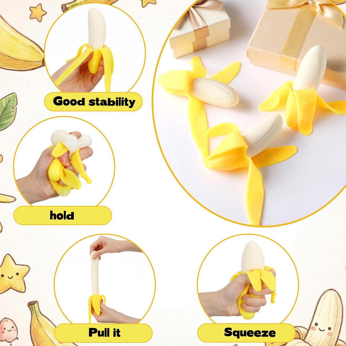 Meooeck banana toy as party prize sparks smiles