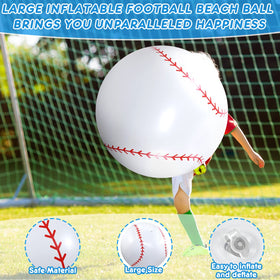 Meooeck giant baseball balls brighten parties and events with real-world charm.