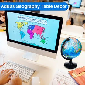 Meooeck classroom decor globe adds color and learning atmosphere.